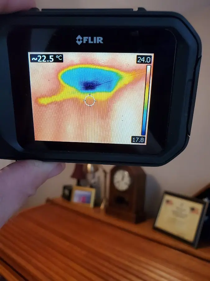 Thermal imaging inspection for water damage in Pittstown